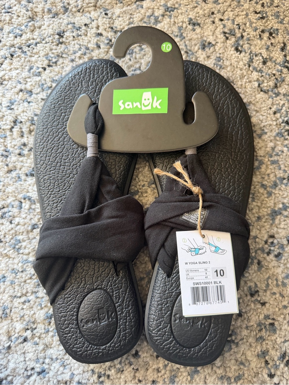 Sanuk Yoga Sling 2 Black Slip-On Sandals